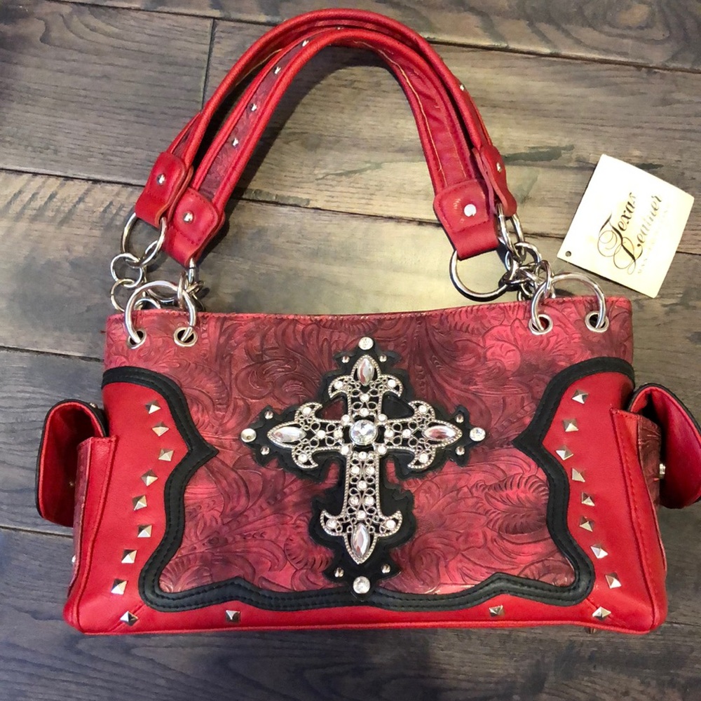 Texas leather company ...red leather